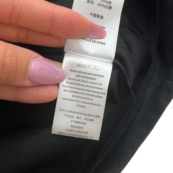 Alice McCall Bell Flare Sleeve Smocked Mini Dress Black Size 4 Boho Groovy - Picture 7 of 11